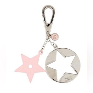 Dior Star Keychain Bag Charm
Pink and Silver Tone Metal